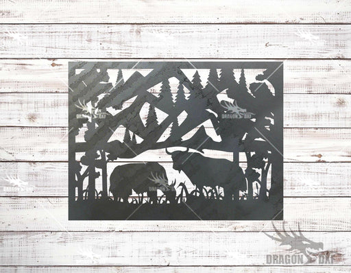 Outdoor Theme Rail Fence Design 8 - DXF Download