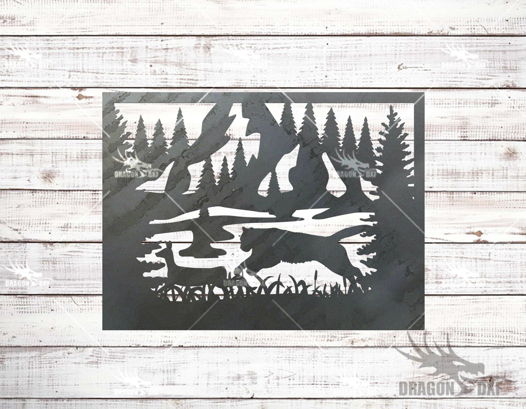 Outdoor Theme Rail Fence Design 9 - DXF Download — DragonDXF