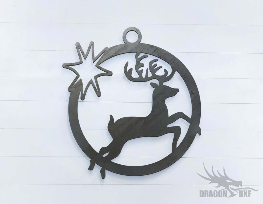 Reindeer (approximately 15 x 16 inches) - DXF Download