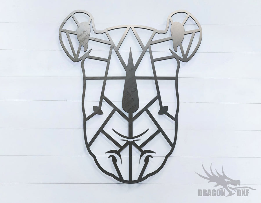 Rhino - Geometric - Deco - Animals -  DXF Download