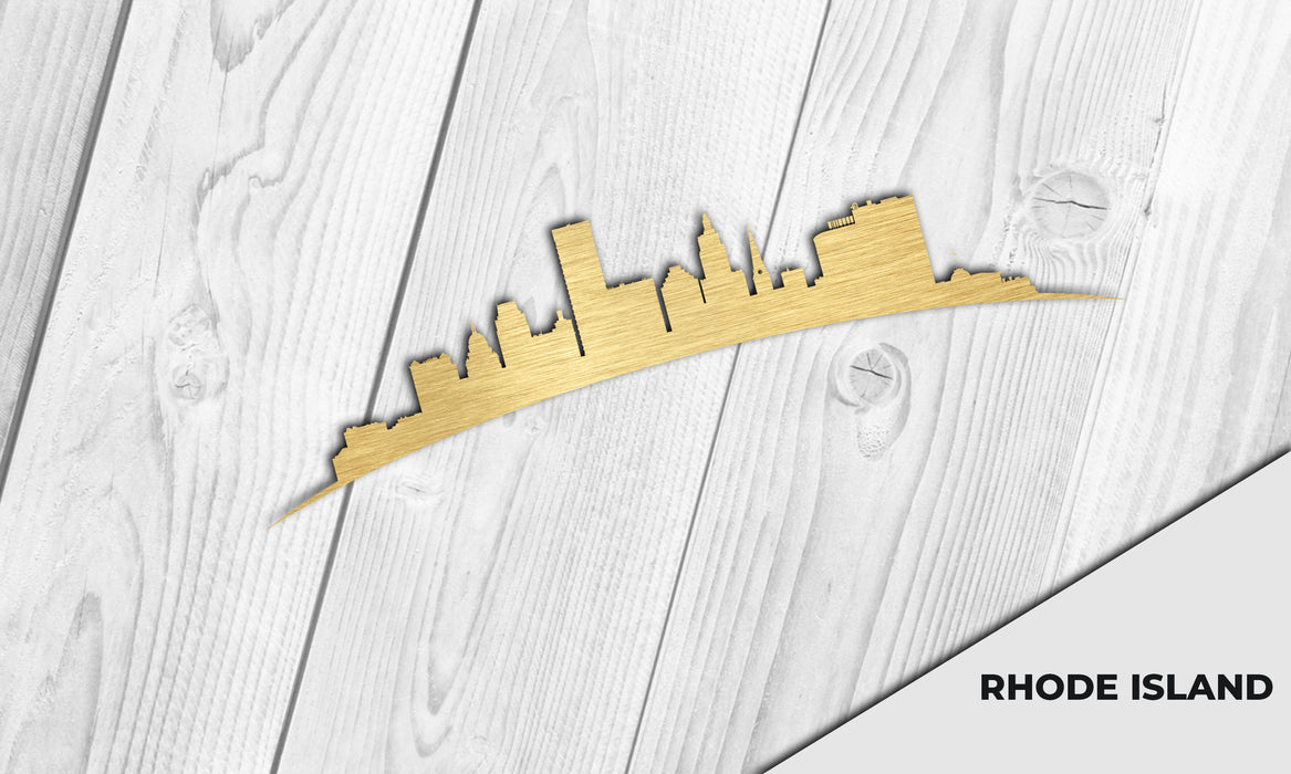 RHODE ISLAND Cityscape - Downtown Providence Silhouette - DXF Download