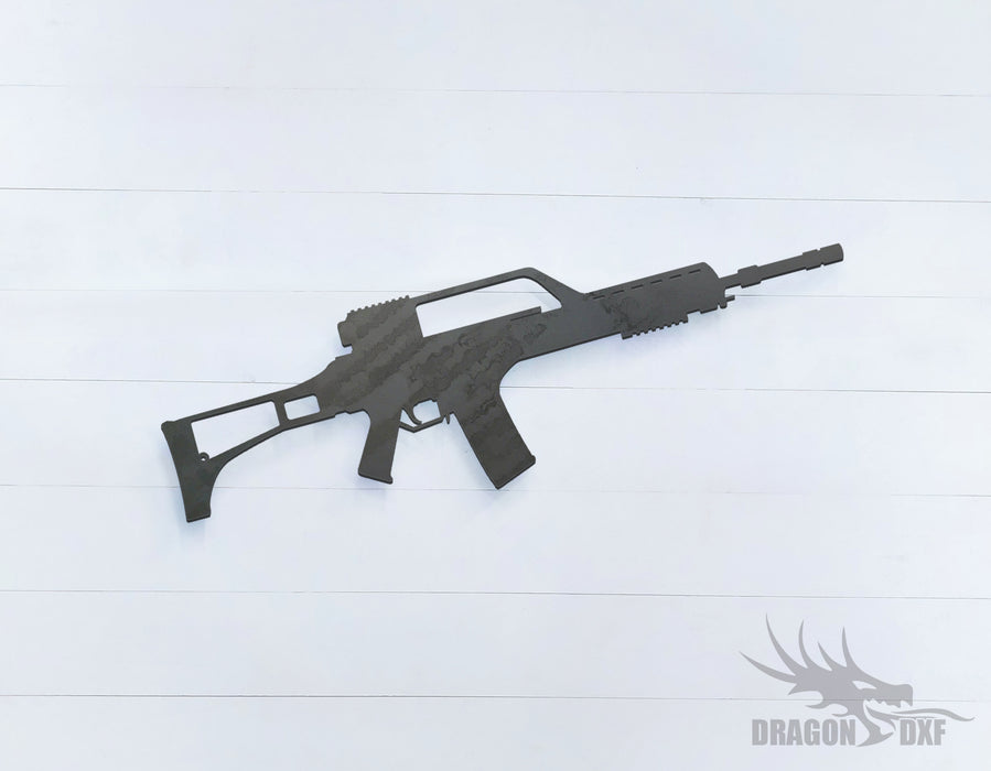 Rifle Gun-09 - DXF Download
