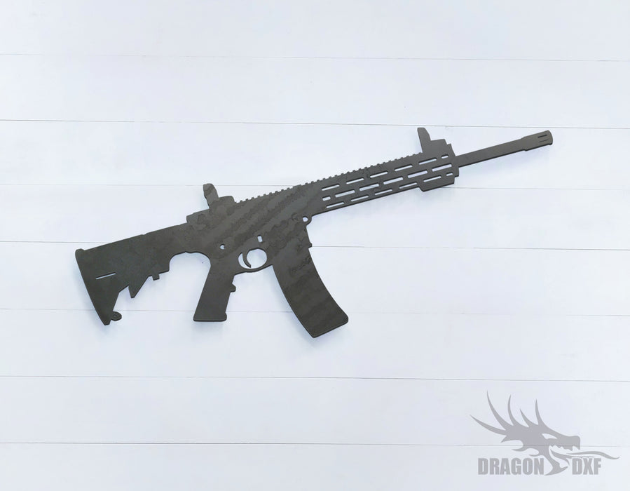 Rifle Gun-17 - DXF Download