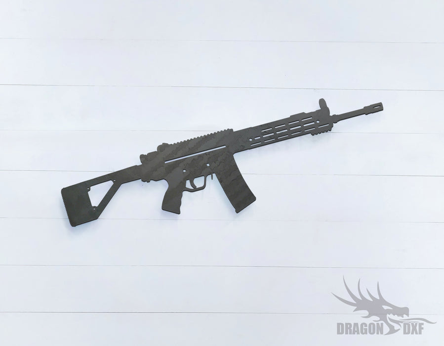 Rifle Gun-18 - DXF Download