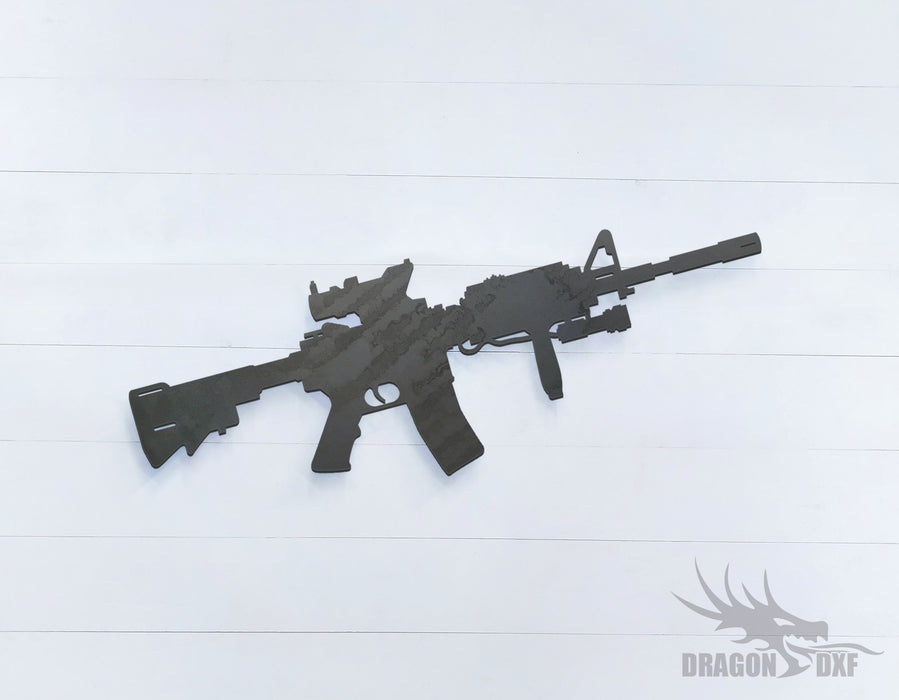 Rifle Gun-23 - DXF Download