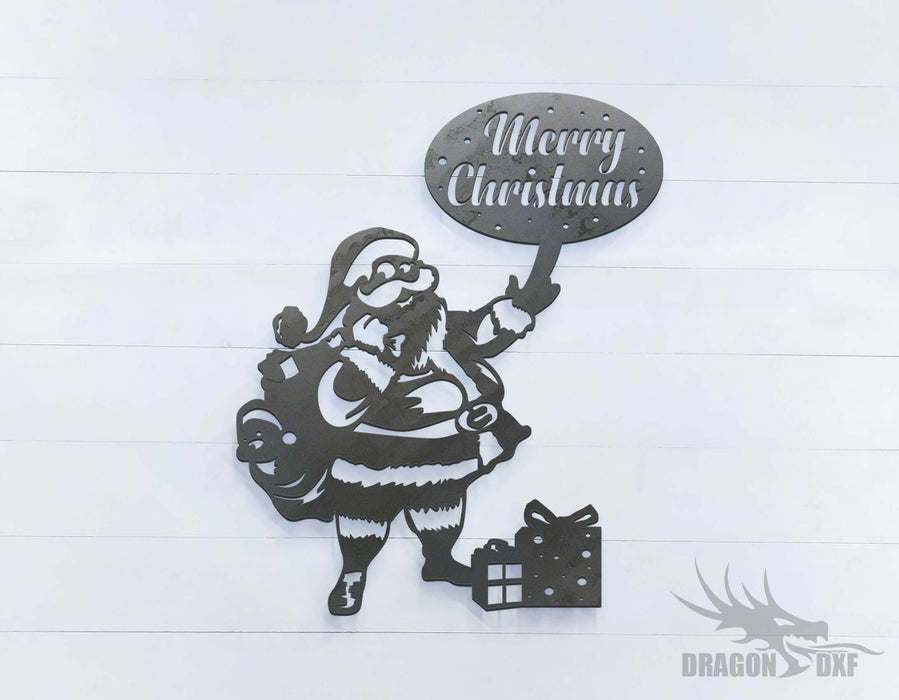 Santa (approximately 16 x 20 inches) - DXF Download