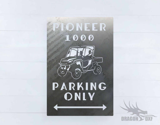 Side by Side Parking Sign 10 - DXF Download
