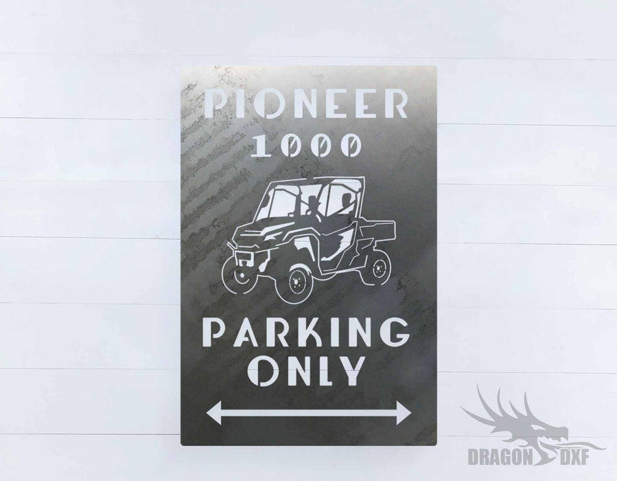 Side by Side Parking Sign 10 - DXF Download