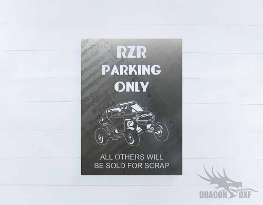 Side by Side Parking Sign 1 - DXF Download