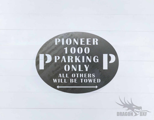 Side by Side Parking Sign 8 - DXF Download
