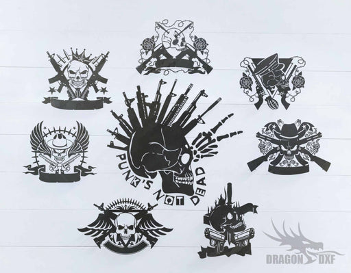 Skulls and Design Package - DXF Download