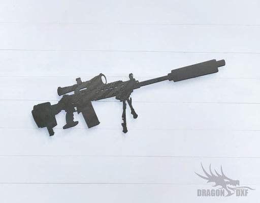 Sniper Rifle-12 - DXF Download