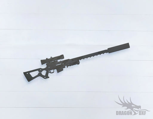 Sniper Rifle-13 - DXF Download