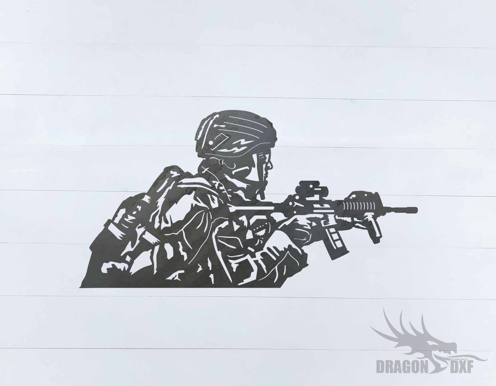 Soldier Design 5 - DXF Download — DragonDXF