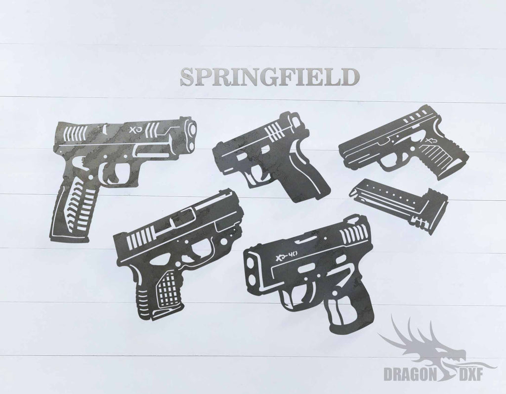 Springfield Pistol Design Package - DXF Download — DragonDXF