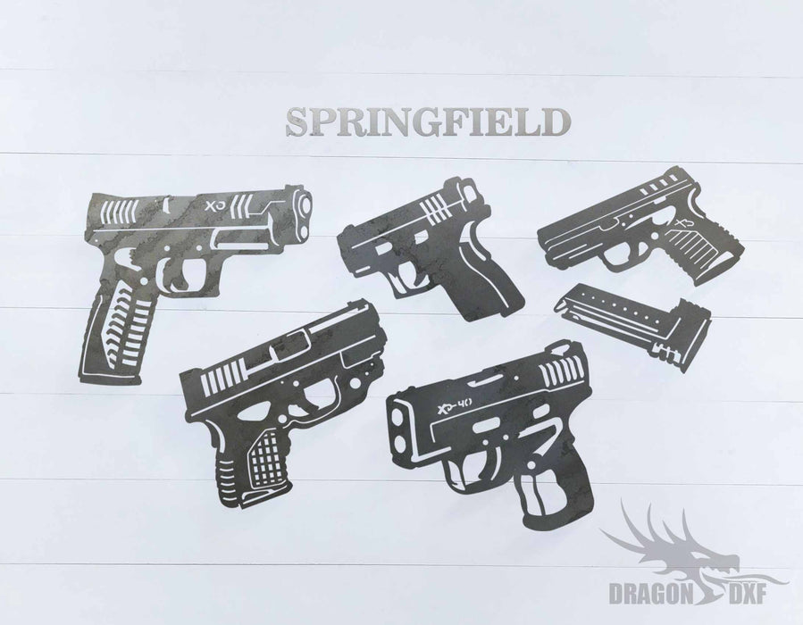 Springfield Pistol Design Package  - DXF Download