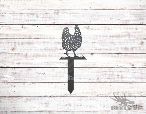 Chicken Stake 11 Design - Plasma Laser DXF Cut File