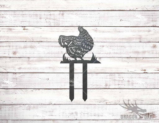 Chicken Stake 12 Design - Plasma Laser DXF Cut File