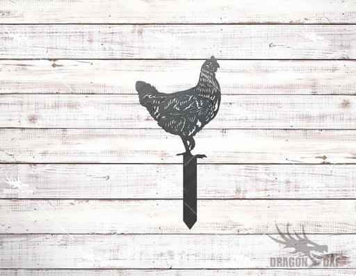 Chicken Stake 13 Design - Plasma Laser DXF Cut File