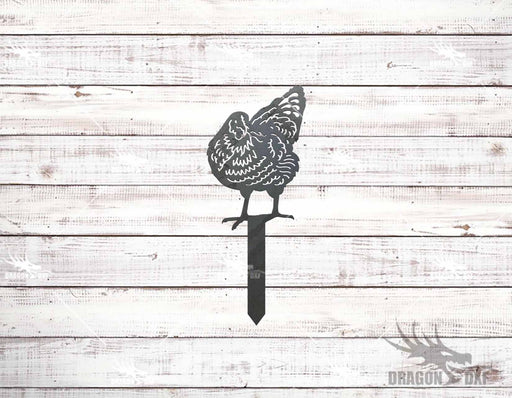 Chicken Stake 2 Design - Plasma Laser DXF Cut File