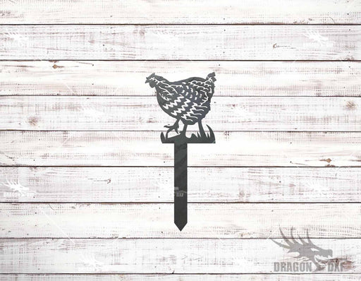 Chicken Stake 5 Design - Plasma Laser DXF Cut File