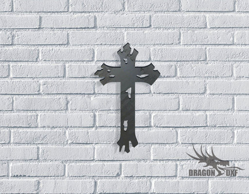Tattered Cross - Old Rugged Cross 2 - DXF Download