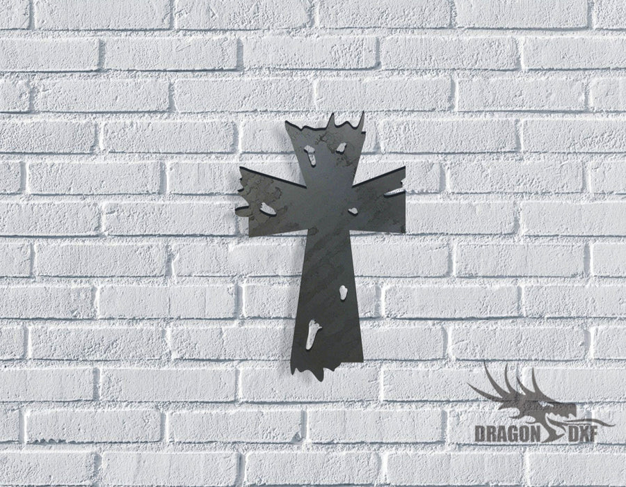 Tattered Cross - Old Rugged Cross 3 - DXF Download