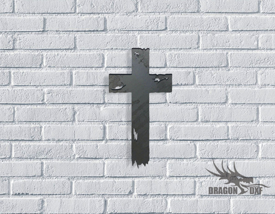Tattered Cross - Old Rugged Cross 4 - DXF Download