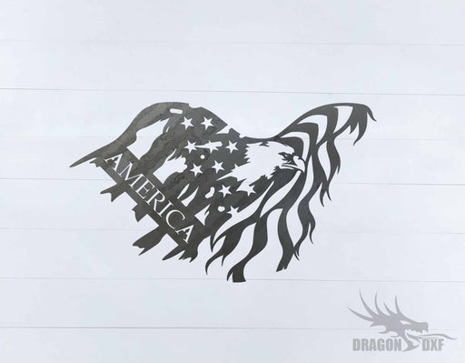 Tattered Flag Design 10 - DXF Download