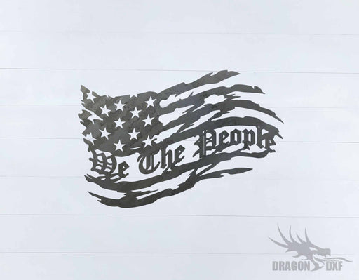 Tattered Flag Design 11 - DXF Download