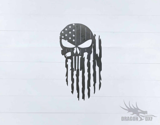 Tattered Flag Design 1 - DXF Download