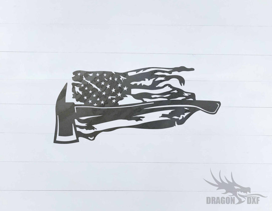 Tattered Flag Design 13 - DXF Download