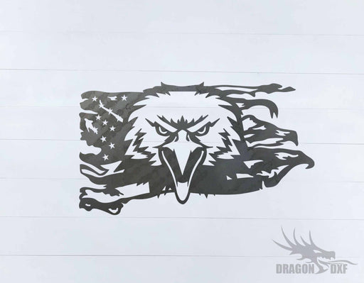 Tattered Flag Design 16 - DXF Download