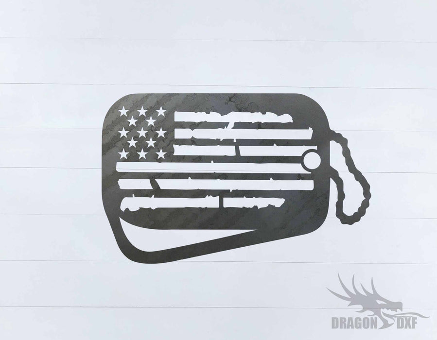 Tattered Flag Design 18 - DXF Download