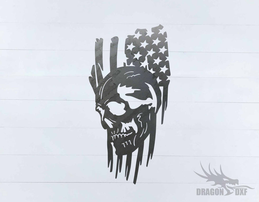 Tattered Flag Design 6 - DXF Download