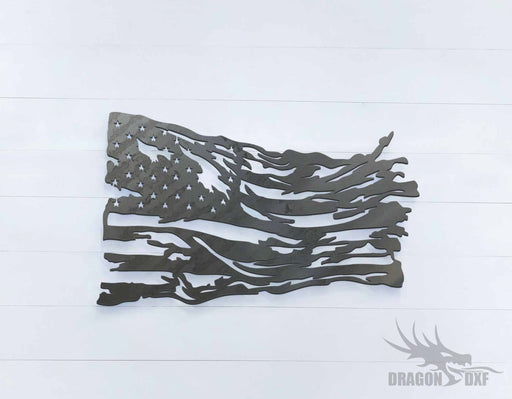 Tattered Flag 3 - DXF Download