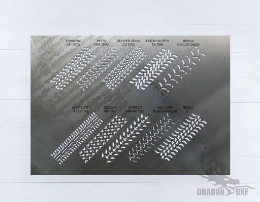 Tire Tread Design Package- DXF Download