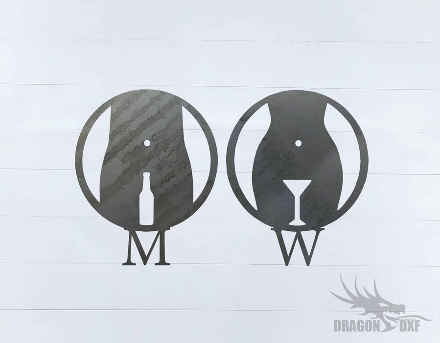 Toilet Sign-MW 2 - DXF Download