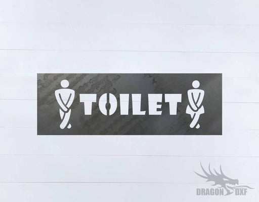 Toilet Sign 1 - DXF Download