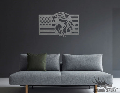 USA Eagle Flag 7 - DXF Download