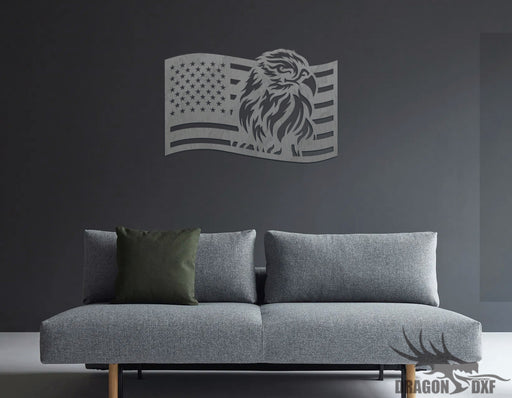 USA Eagle Flag 9 - DXF Download