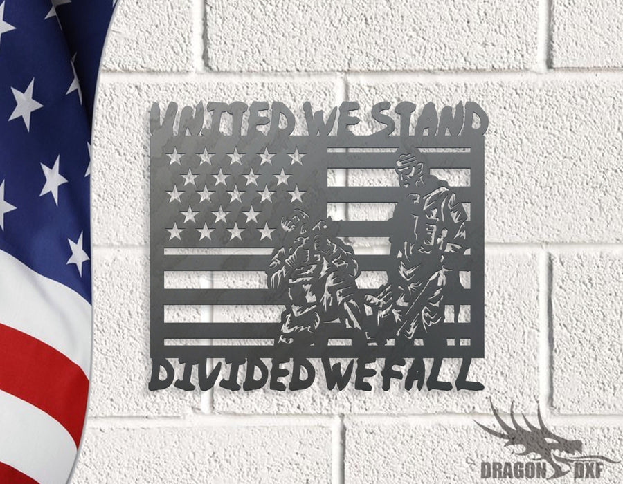 American Flag Design 7- DXF Download
