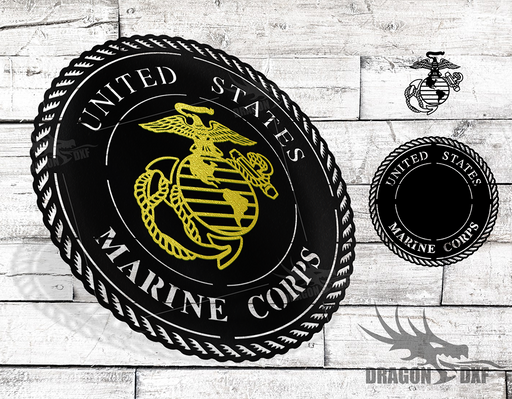 2 Layer - United States Marine Corp - DXF Download