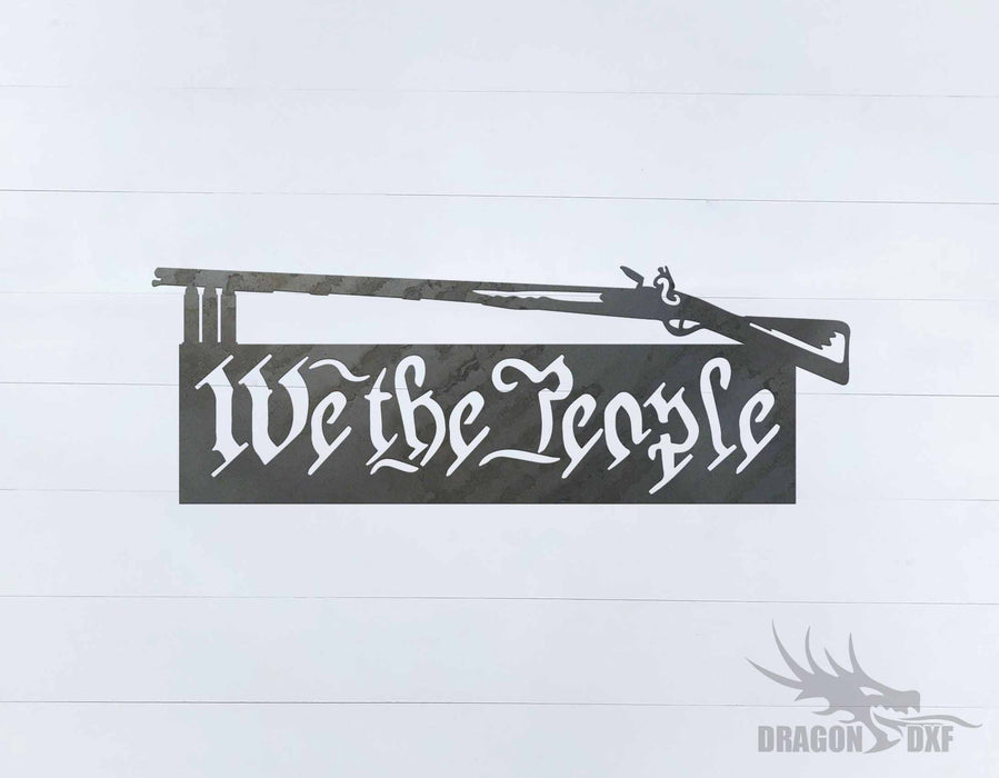 We The People Gun 1 - DXF Download