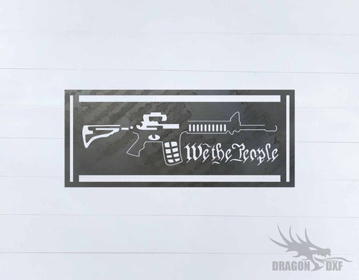 We The People Gun 2 - DXF Download