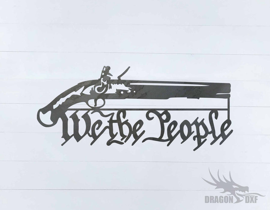 We The People Gun 6 - DXF Download