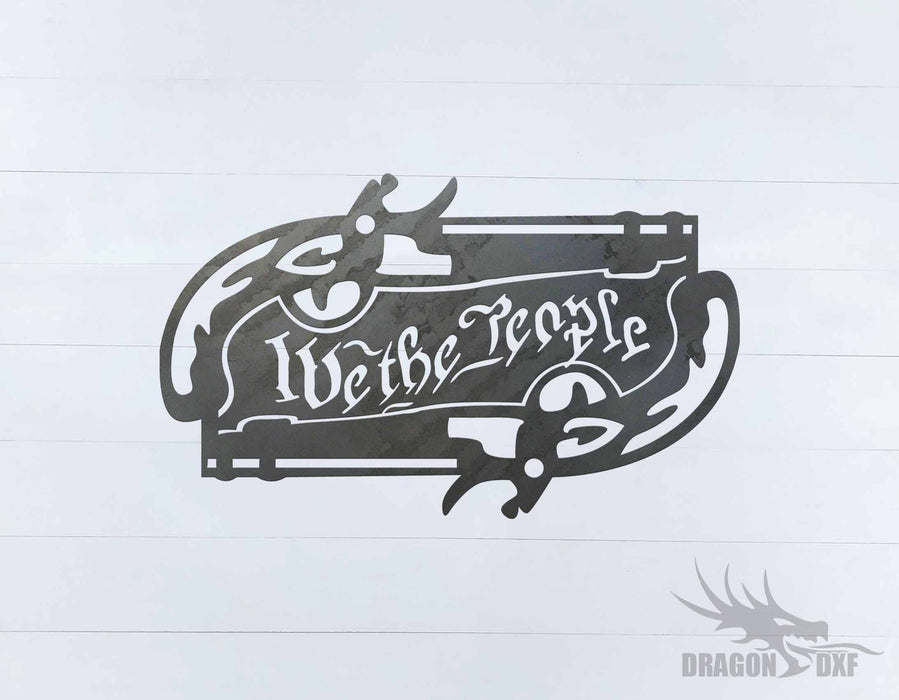 We The People Gun 9 - DXF Download