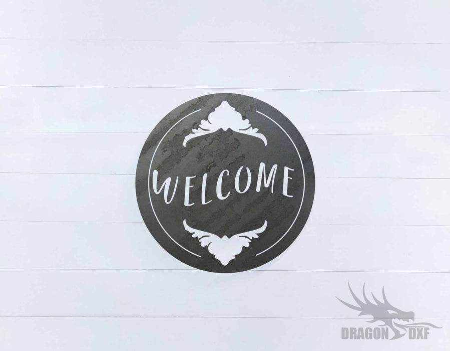 Welcome Sign 10 - DXF Download