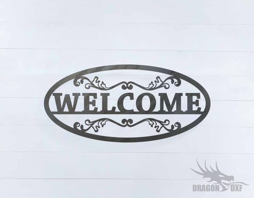 Welcome Sign 11 - DXF Download
