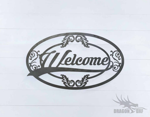 Welcome Sign 12 - DXF Download